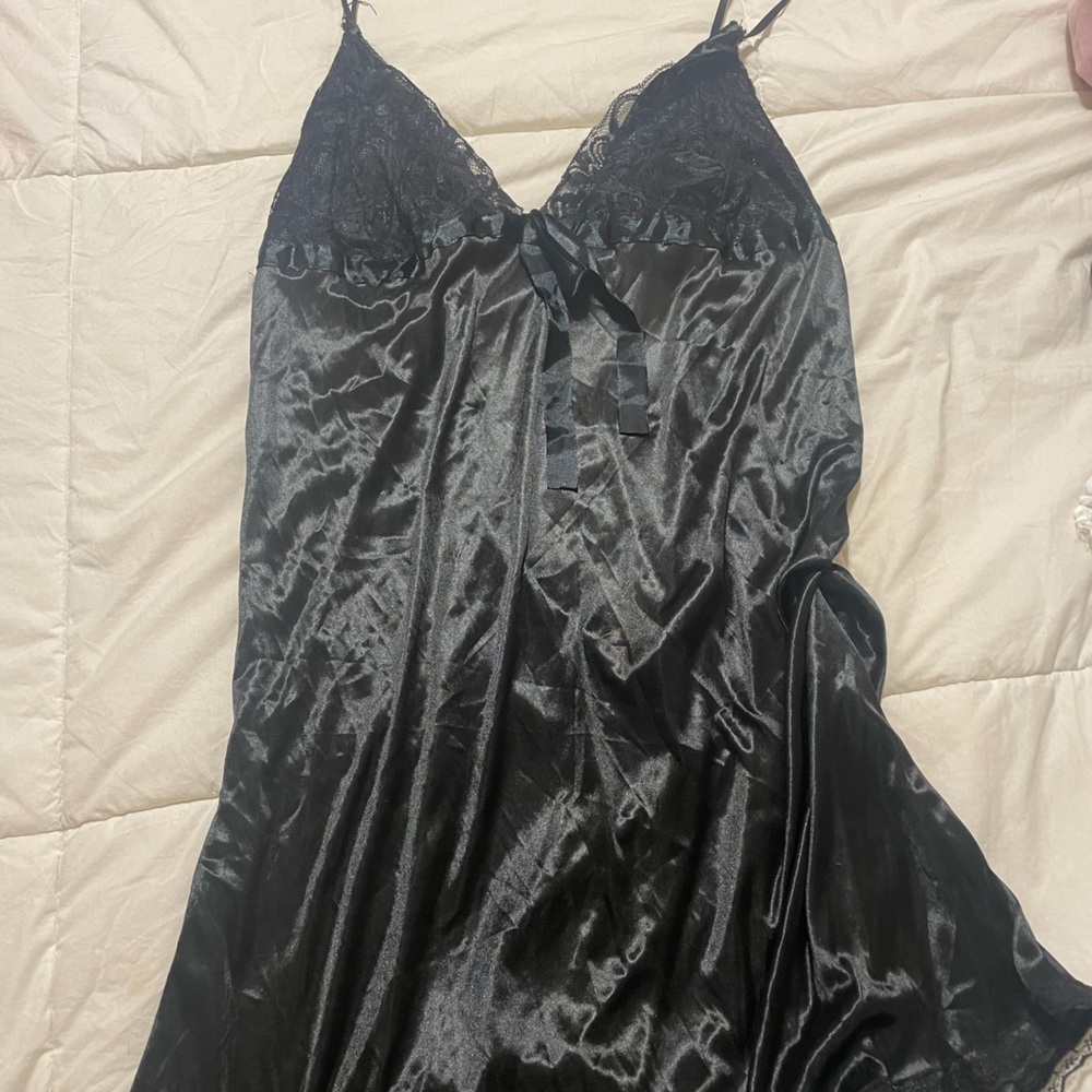 black slip lingerie